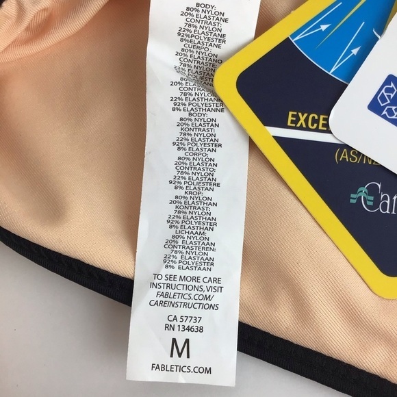 Fabletics Black Valentina Cheeky Bottom l Medium - Picture 6 of 8